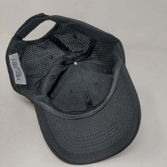 Vitronic Men's Strapback Mesh Hat Black OSFA Graphic Geographic Solutions Logo - Picture 6 of 7